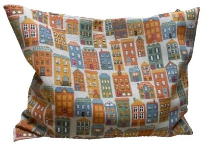 Špaldový polštářek DOMKY – 35x45 bez bylinky