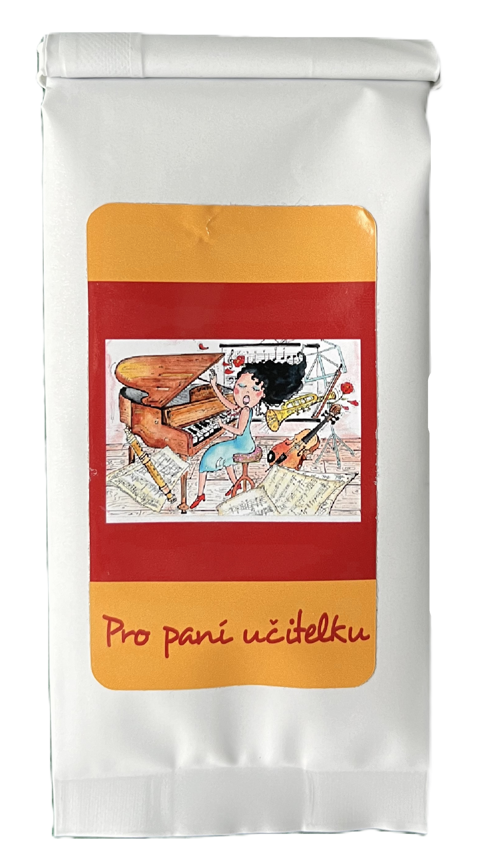 Horká čokoláda - paní učitelku oranžová – 25g