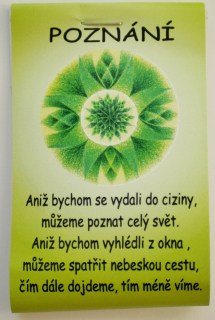 Čajíček - poznání