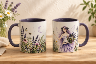 hrnek víla FIALOVÁ