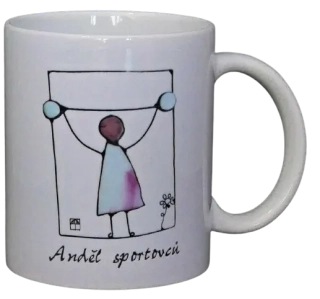 Hrnek - anděl sportovců 